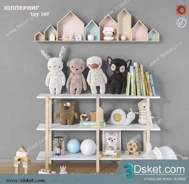 Free Download Toy 3D Model Đồ Chơi 043