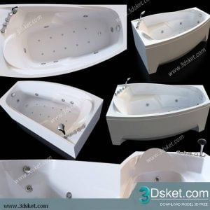 Free Download Bathtub 3D Model Bồn Tắm 029