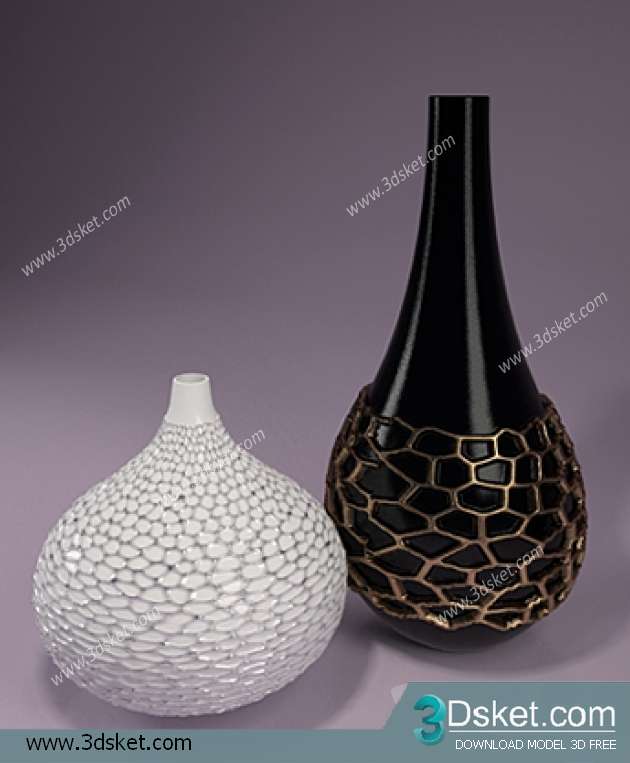 Free Download Vase 3D Model Chai Lọ 002