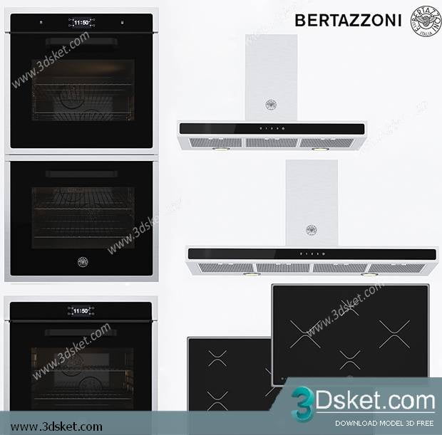 Free Download Kitchen Appliance 3D Model Máy hút mùi 002