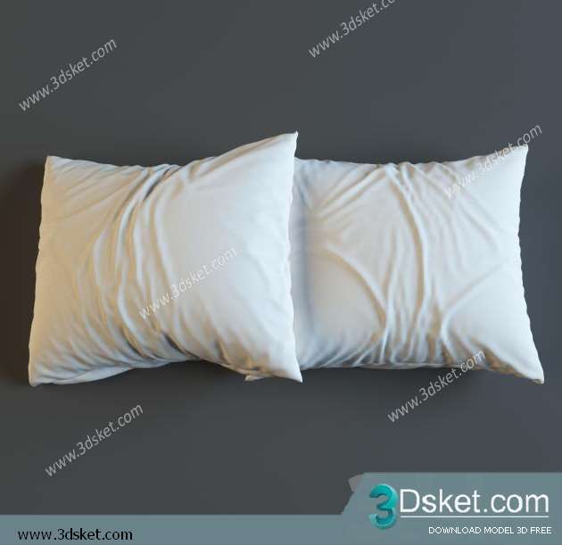 Free Download Pillows 3D Model 005 Gối