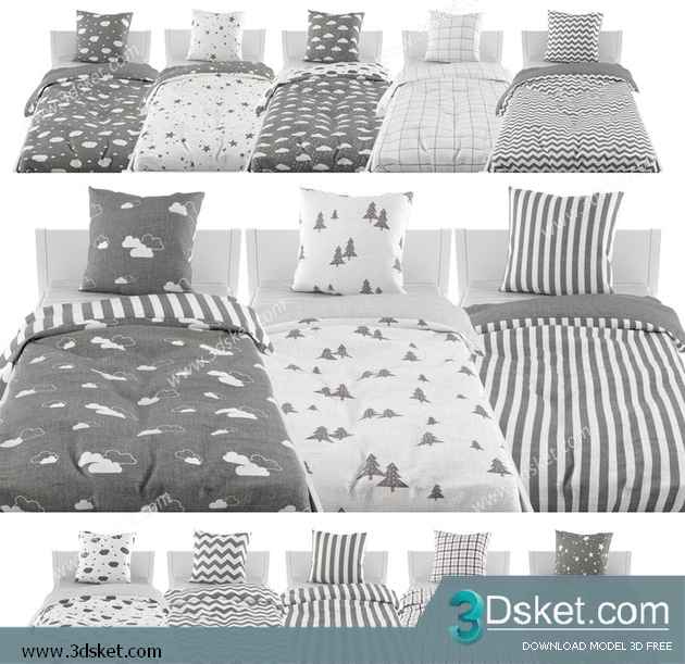 Free Download Child Bed 3D Model Giường cho trẻ 026