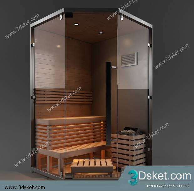 Free Download Shower 3D Model Tắm Đứng 023