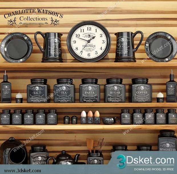 Free Download 3D Models Tableware Kitchen 088