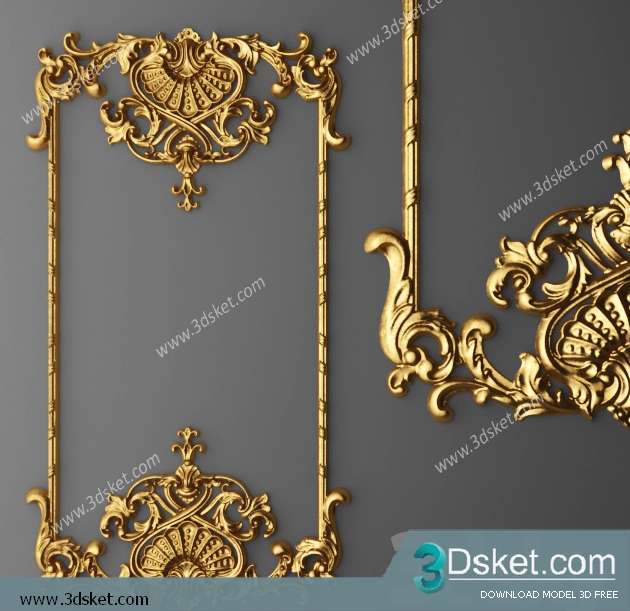 Free Download Decorative Plaster 3D Model 029