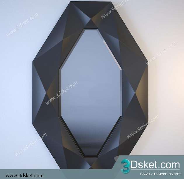 Free Download Mirror 3D Model Gương 017