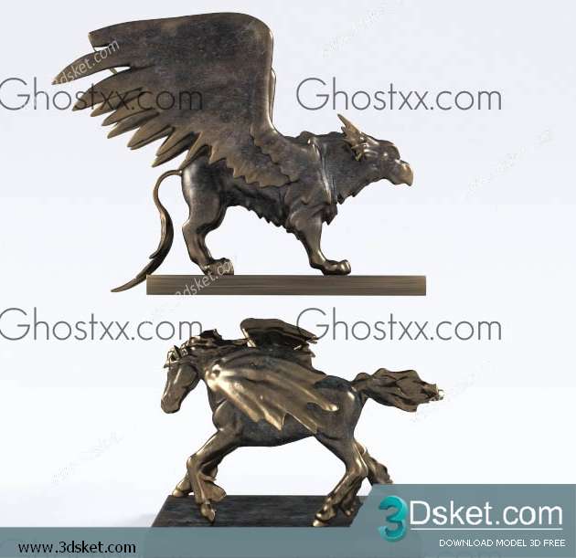 Free Download Sculpture 3D Model Điêu Khắc 002