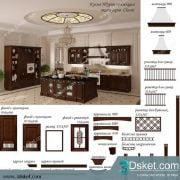Free Download Kitchen 3D Model Nhà bếp 024