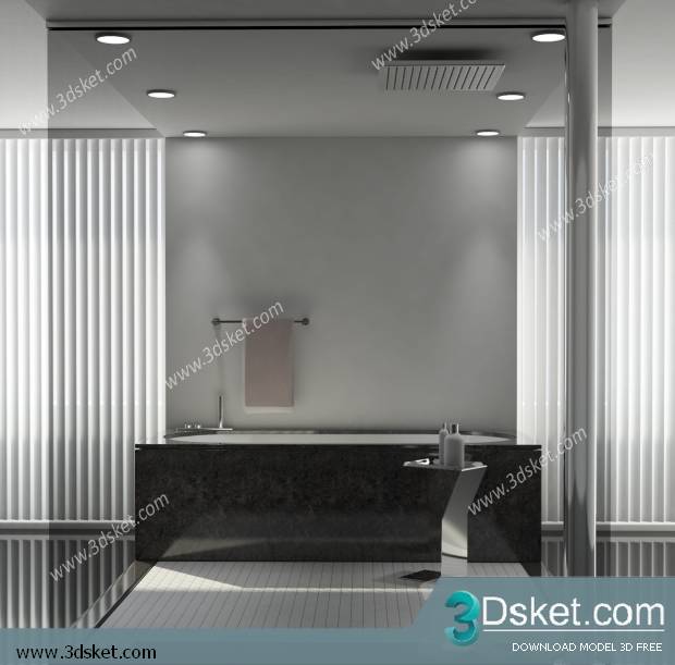 Free Download Bathtub 3D Model Bồn Tắm 004