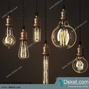 Free Download Ceiling Light 3D Model Đèn Trần 082