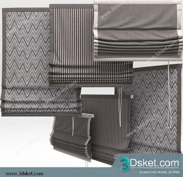 Free Download Curtain 3D Model Rèm 045