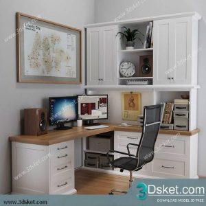 3D Model Office Furniture Free Download 037