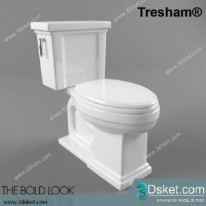 Free Download Toilet Bidet 3D Model 012