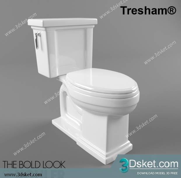 Free Download Toilet Bidet 3D Model 012