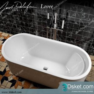 Free Download Bathtub 3D Model Bồn Tắm 005