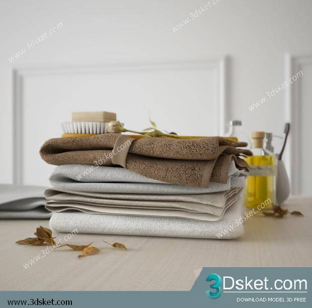 Free Download Bathroom Accessories 3D Model Đồ dùng 015