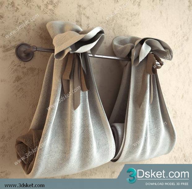 Free Download Bathroom Accessories 3D Model Đồ dùng 016