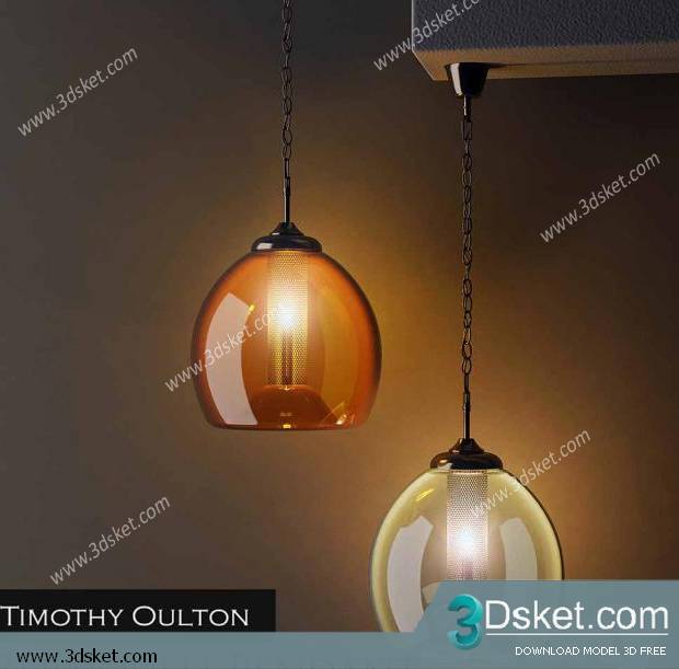 Free Download Ceiling Light 3D Model Đèn Trần 085