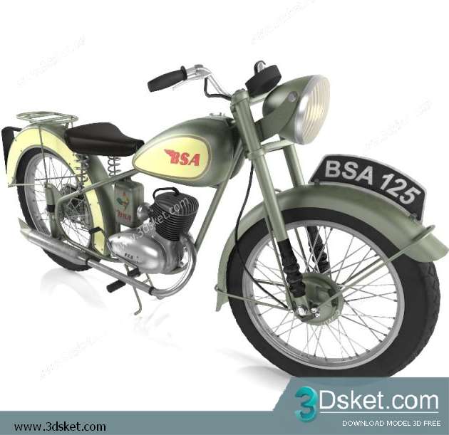 Free Download Other Decorative Objects 3D Model Xe Máy 016