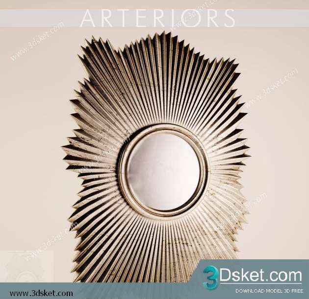 Free Download Mirror 3D Model Gương 019