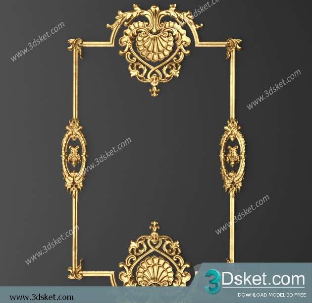 Free Download Decorative Plaster 3D Model 031