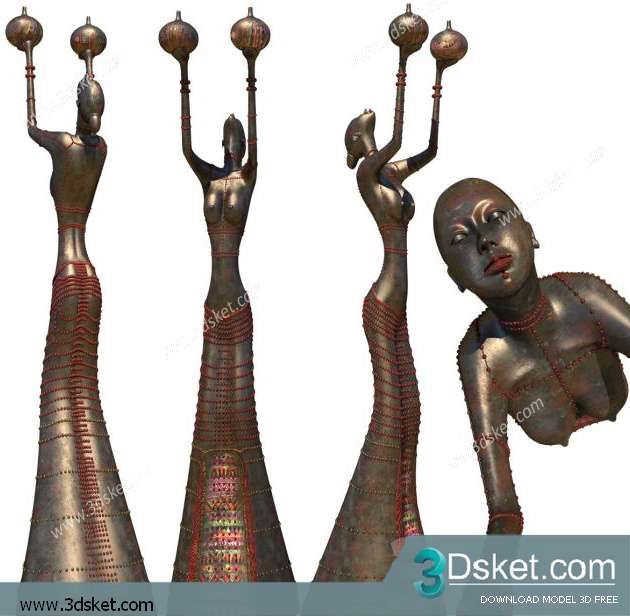 Free Download Sculpture 3D Model Điêu Khắc 016