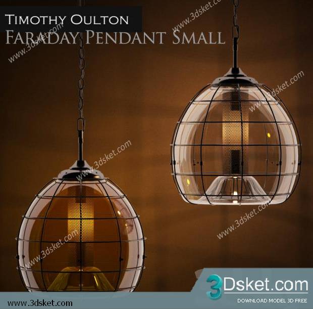 Free Download Ceiling Light 3D Model Đèn Trần 090