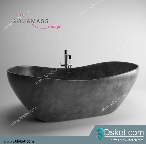 Free Download Bathtub 3D Model Bồn Tắm 007