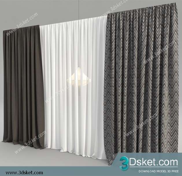 Free Download Curtain 3D Model Rèm 050