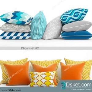 Free Download Pillows 3D Model 006 Gối
