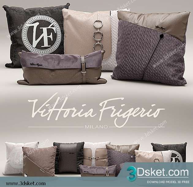 Free Download Pillows 3D Model 007 Gối