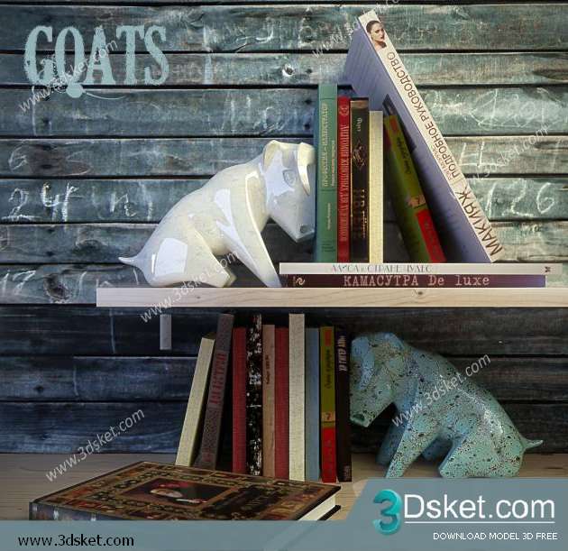 Free Download Books 3D Model 007 Sách