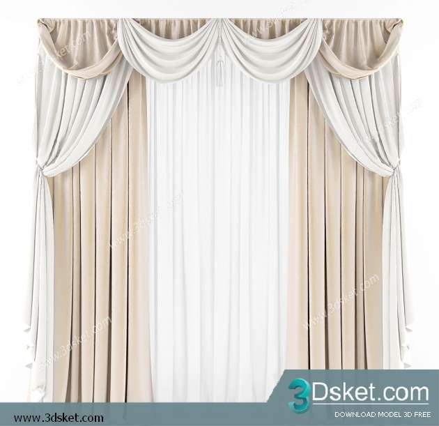Free Download Curtain 3D Model Rèm 009