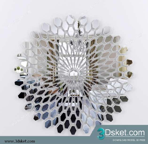 Free Download Mirror 3D Model Gương 002