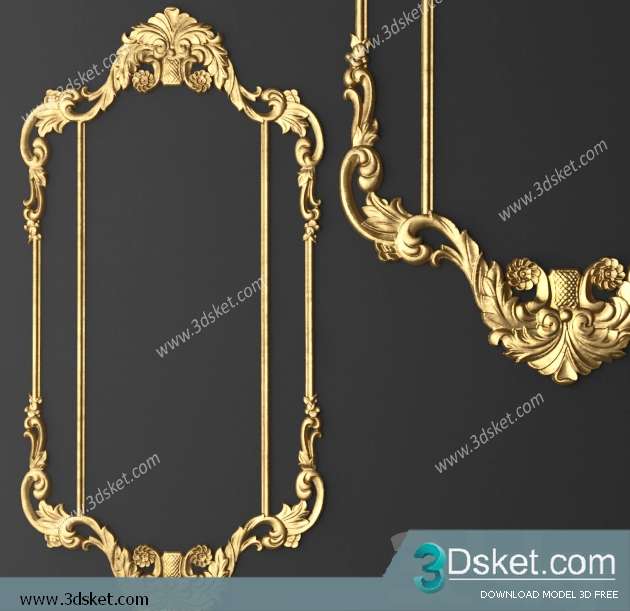 Free Download Decorative Plaster 3D Model 032