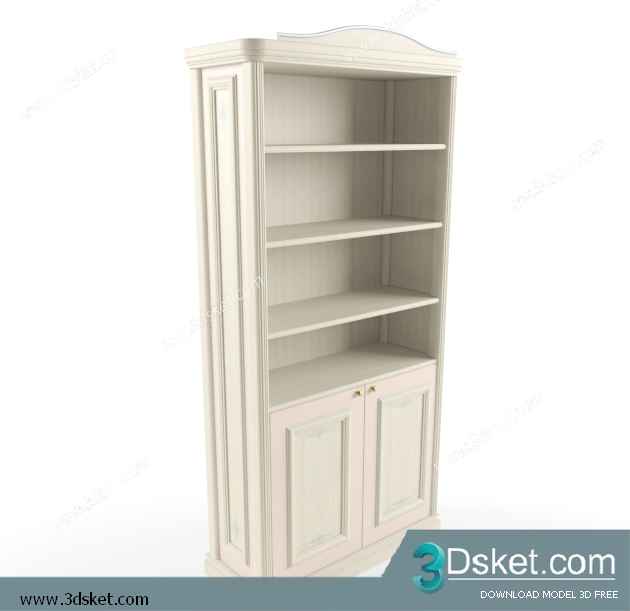 Free Download Child Wardrobe 3D Model Tủ quần áo 015