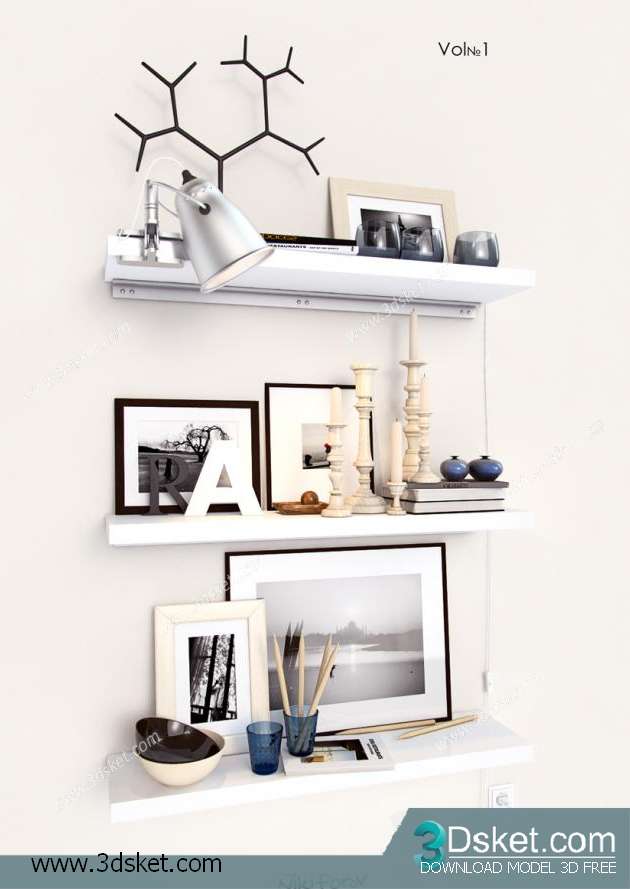 Free Download Frame 3D Model Tranh 005