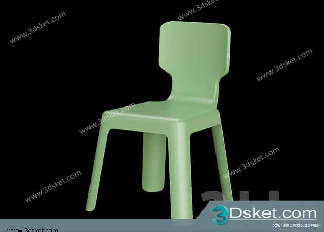 Free Download Child Bed 3D Model Giường cho trẻ 008