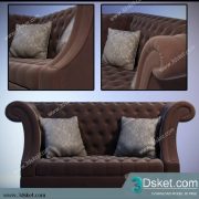 3D Model Arm Chair Free Download 047