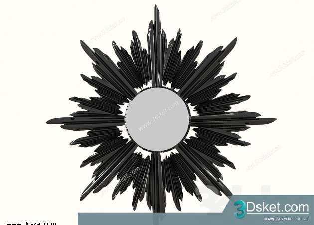 Free Download Mirror 3D Model Gương 027