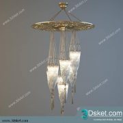 Free Download Ceiling Light 3D Model Đèn Trần 021
