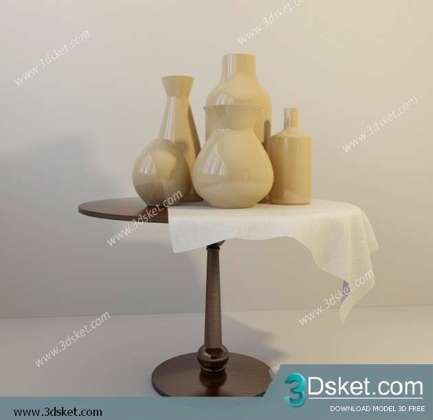Free Download Vase 3D Model Chai Lọ 009