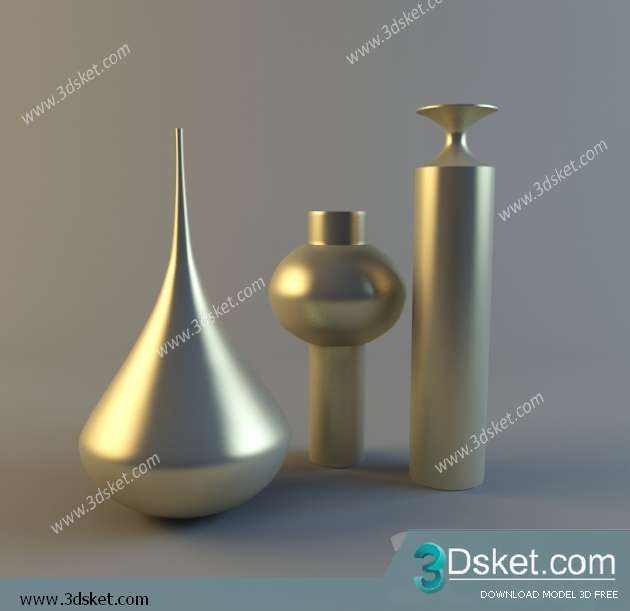 Free Download Vase 3D Model Chai Lọ 010