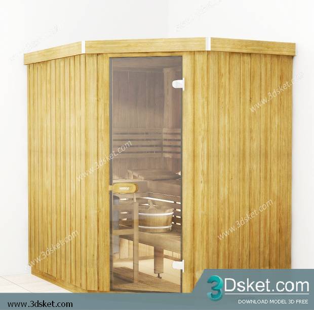 Free Download Shower 3D Model Tắm Đứng 008
