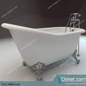 Free Download Bathtub 3D Model Bồn Tắm 009