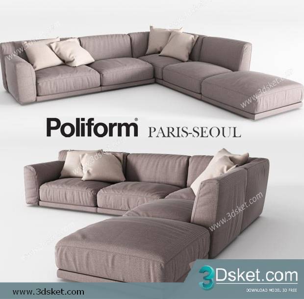 3D Model Sofa Free Download 078