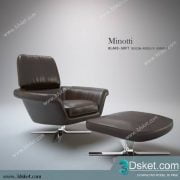 3D Model Arm Chair Free Download 048
