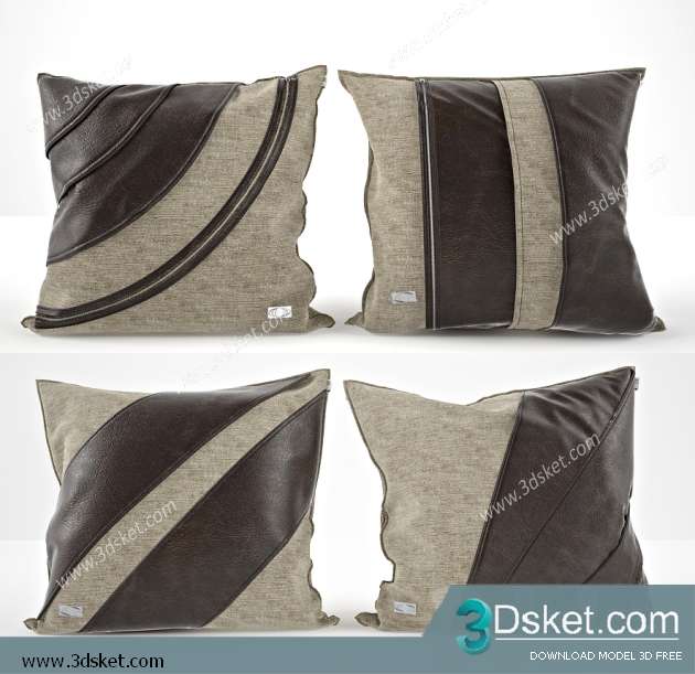 Free Download Pillows 3D Model 009 Gối