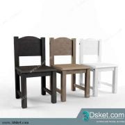 Free Download Table Chair Children 3D Model Bàn Ghế 032