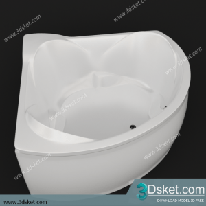 Free Download Bathtub 3D Model Bồn Tắm 010